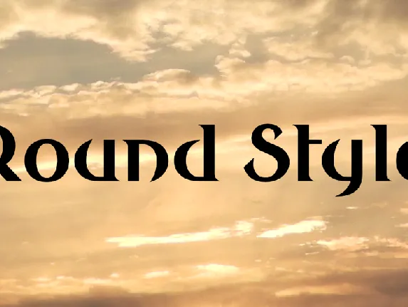 Round Style font