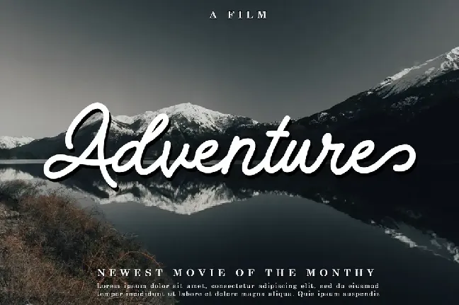 NATURE ADVENTURE DEMO font