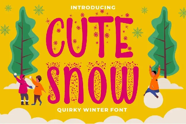 Cute Snow font