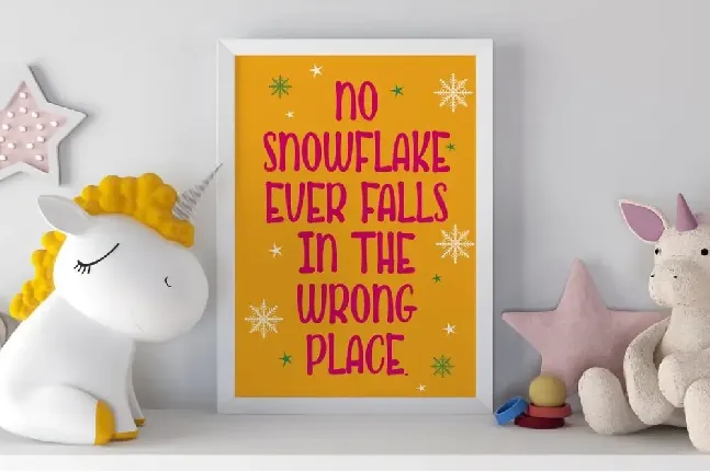 Cute Snow font