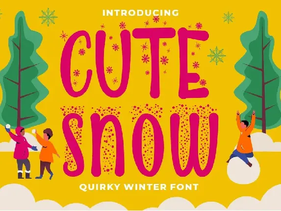 Cute Snow font