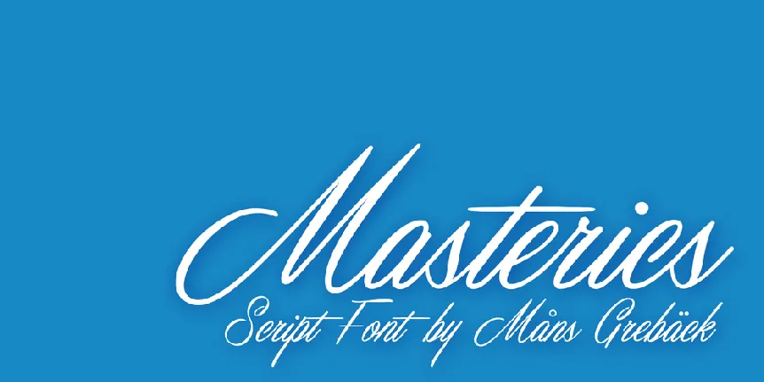 Masterics Personal Use font