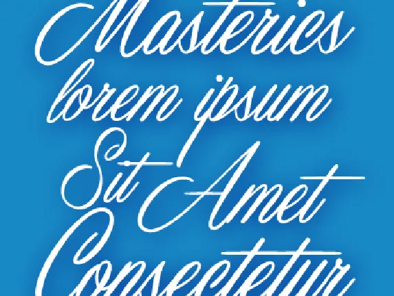 Masterics Personal Use font