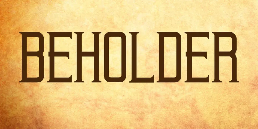 Beholder font