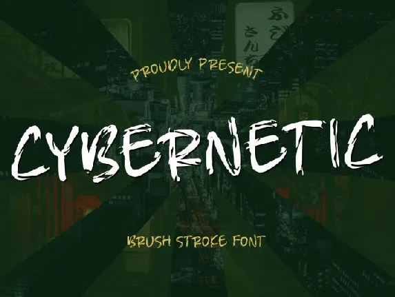 Cybernetic â€“ Brush Stroke font