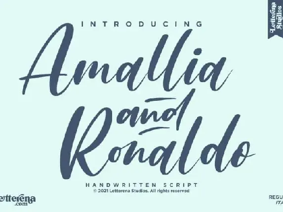 Amallia and Ronaldo Script font