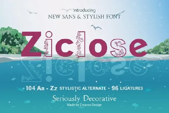 Ziclose Sans Serif font