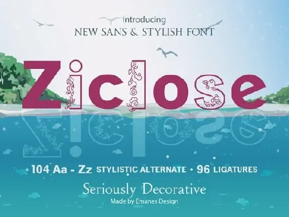 Ziclose Sans Serif font