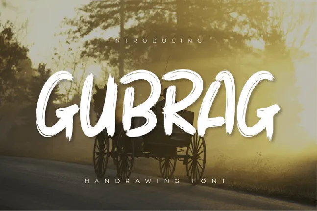 Gubrag Brush font