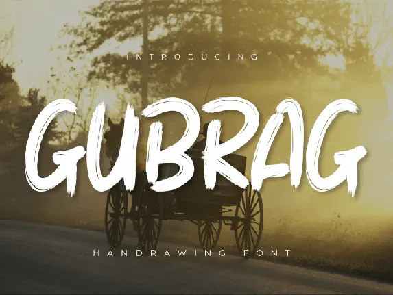 Gubrag Brush font