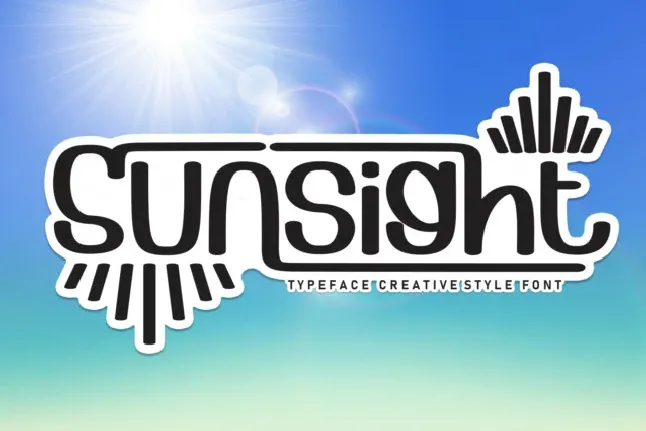 Sunsight Display font