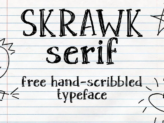 Skrawk Serif Typeface Free font