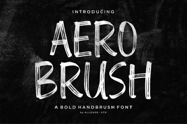 Aero Brush font