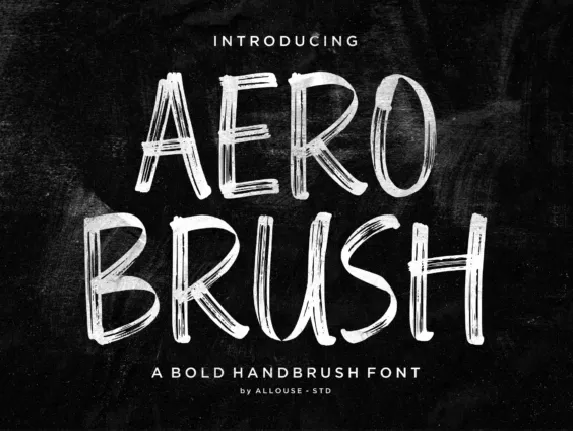 Aero Brush font