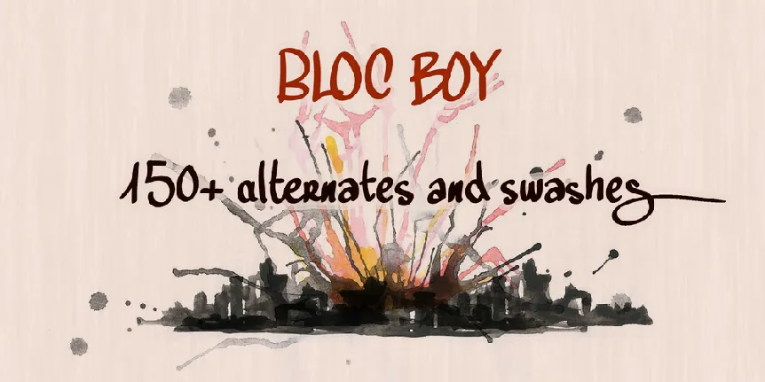 Bloc Boy PERSONAL USE ONLY font