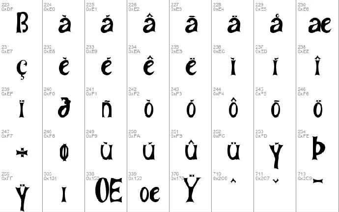 MELASTHI font