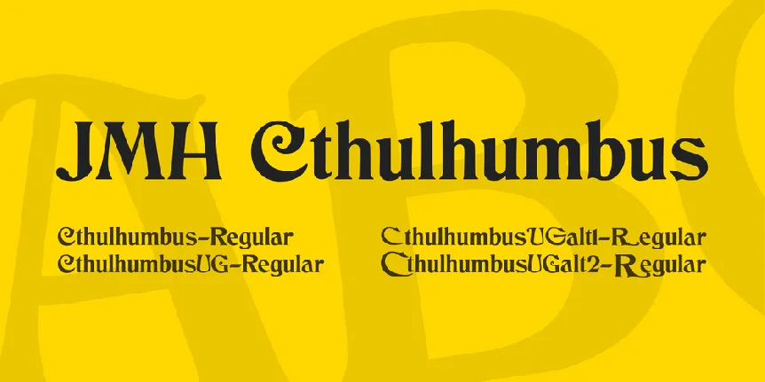 JMH Cthulhumbus font