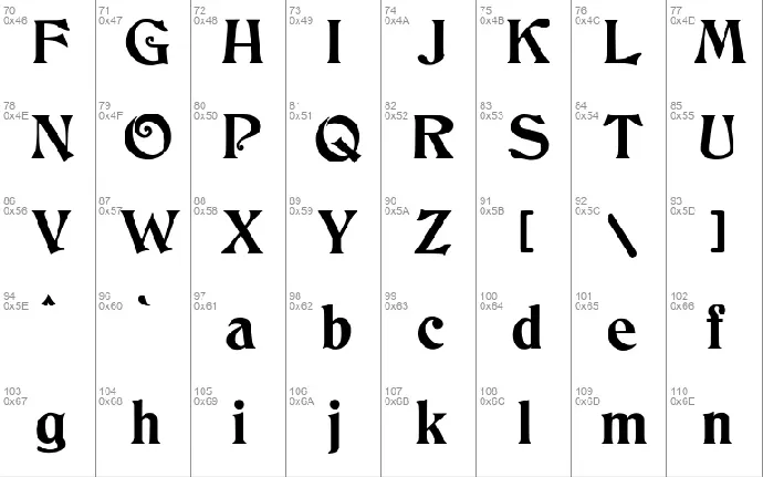 JMH Cthulhumbus font