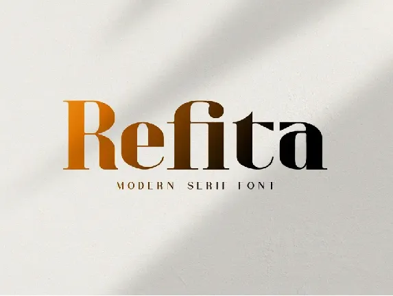 Refita Serif font