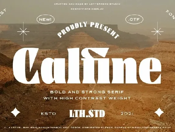 Calfine font