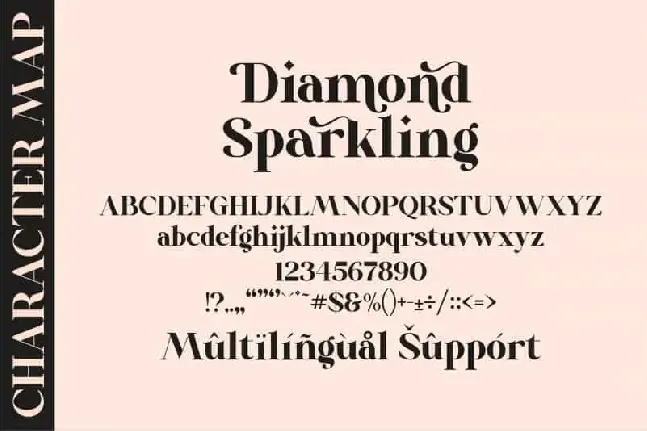 Diamond Sparkling Serif font