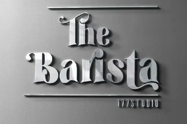 The Barista – Serif font