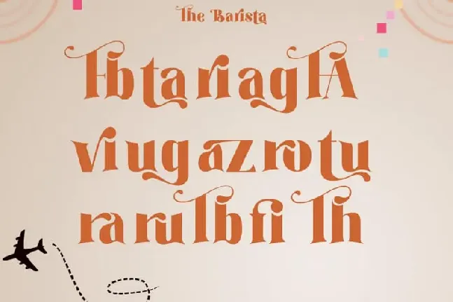 The Barista – Serif font