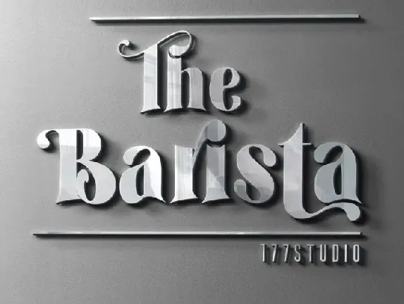 The Barista – Serif font