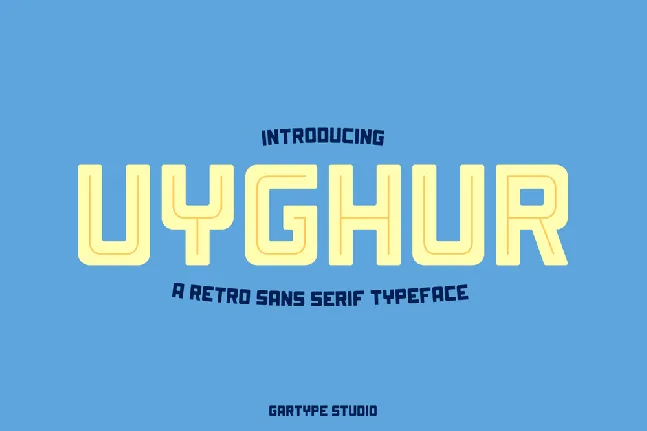 Uyghur Retro font