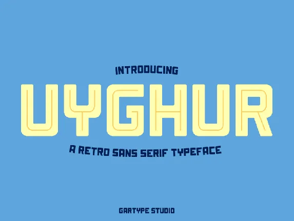 Uyghur Retro font