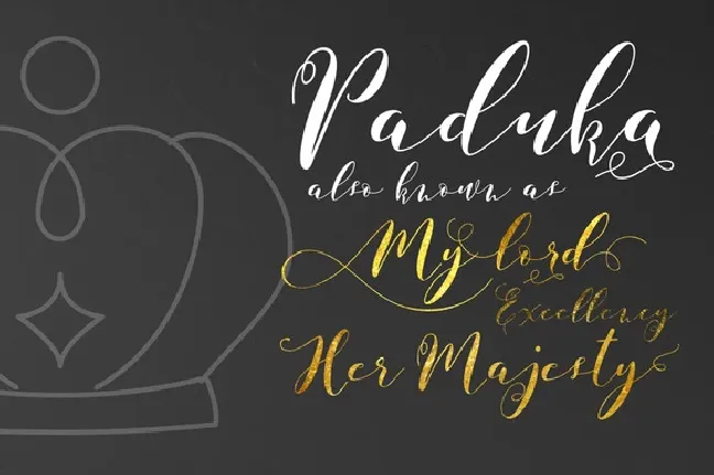 Paduka Script Free font