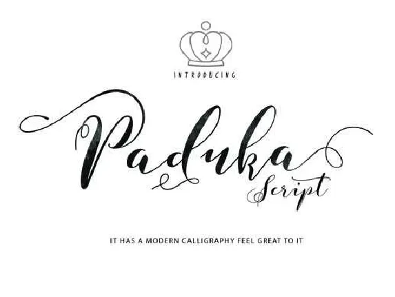 Paduka Script Free font