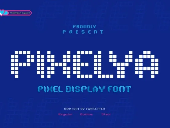 Pixelya font