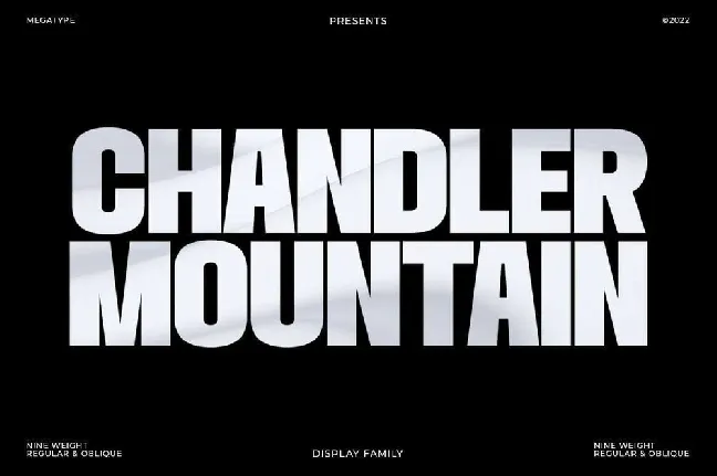 Chandler Mountain font