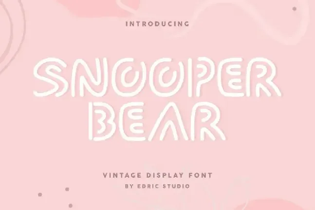 Snooper Bear Demo font