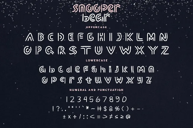 Snooper Bear Demo font