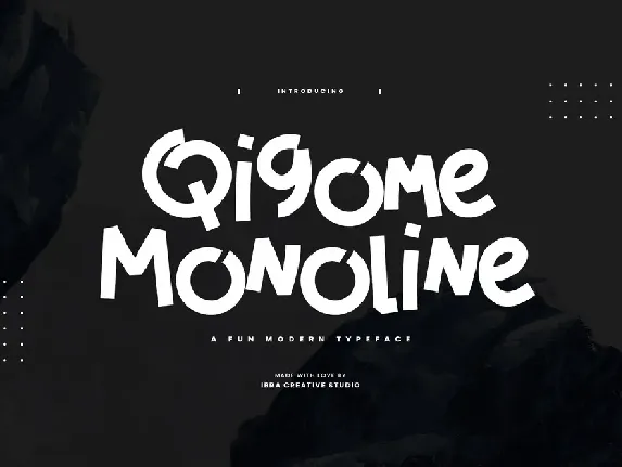 Qigome Monoline font