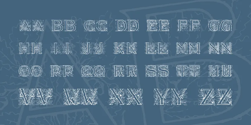 Acorn Initials font