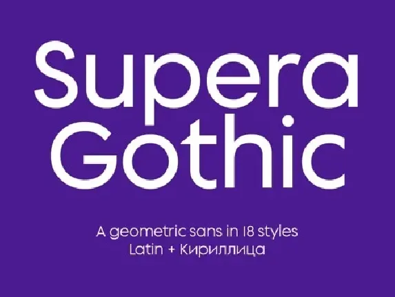 Supera Gothic font