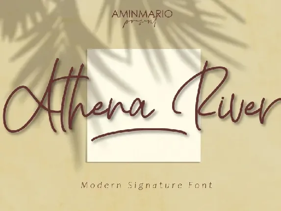 Athena River font