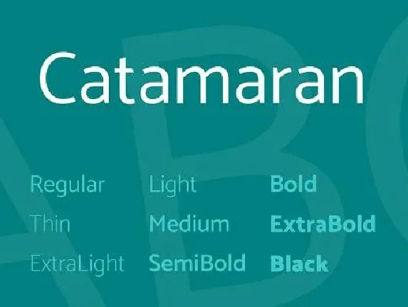 Catamaran Family font