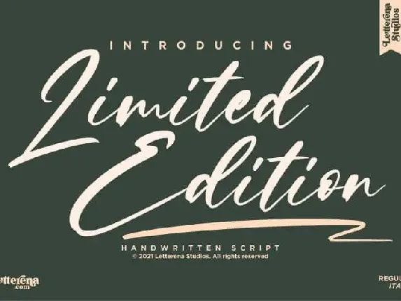 Limited Edition Script font