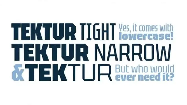 Tektur Display font