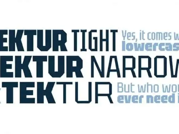 Tektur Display font