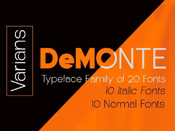 DeMonte font