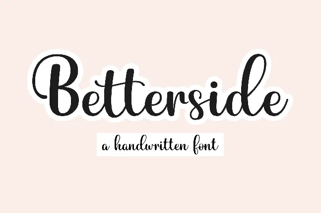 Betterside font