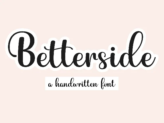 Betterside font