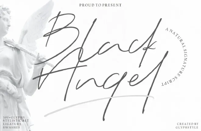 Black Angel font