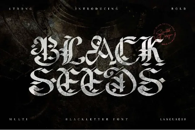 Blackseed font