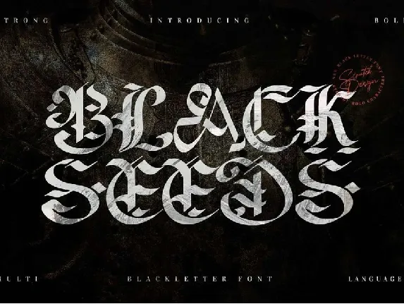 Blackseed font